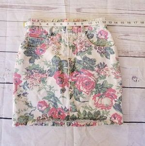 Vintage bongo denim skirt